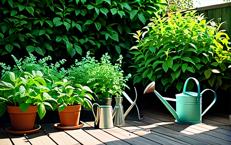 Mint Garden Scene**

"A lush, vibrant mint garden overflowing with healthy plants of various mint varieties. Sunlight dappled through the leaves. Gardening tools (shears, watering can) resting nearby. Safe for work, appropriate content, family-friendly, professional photography, high quality, perfect anatomy (of plants), correct proportions, natural setting."

**